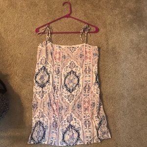 Lulu’s Baby Pink Boho Shift Dress